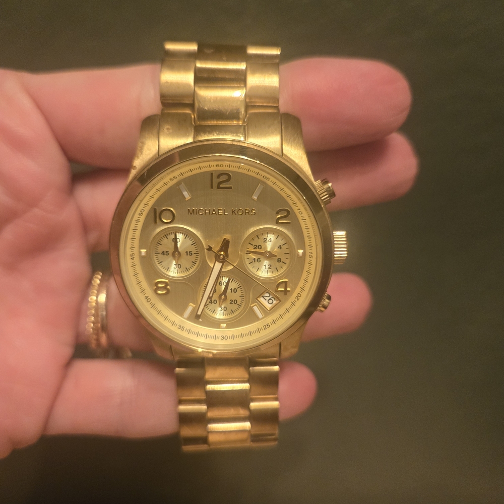 Michael Kors Runway Gold Watch